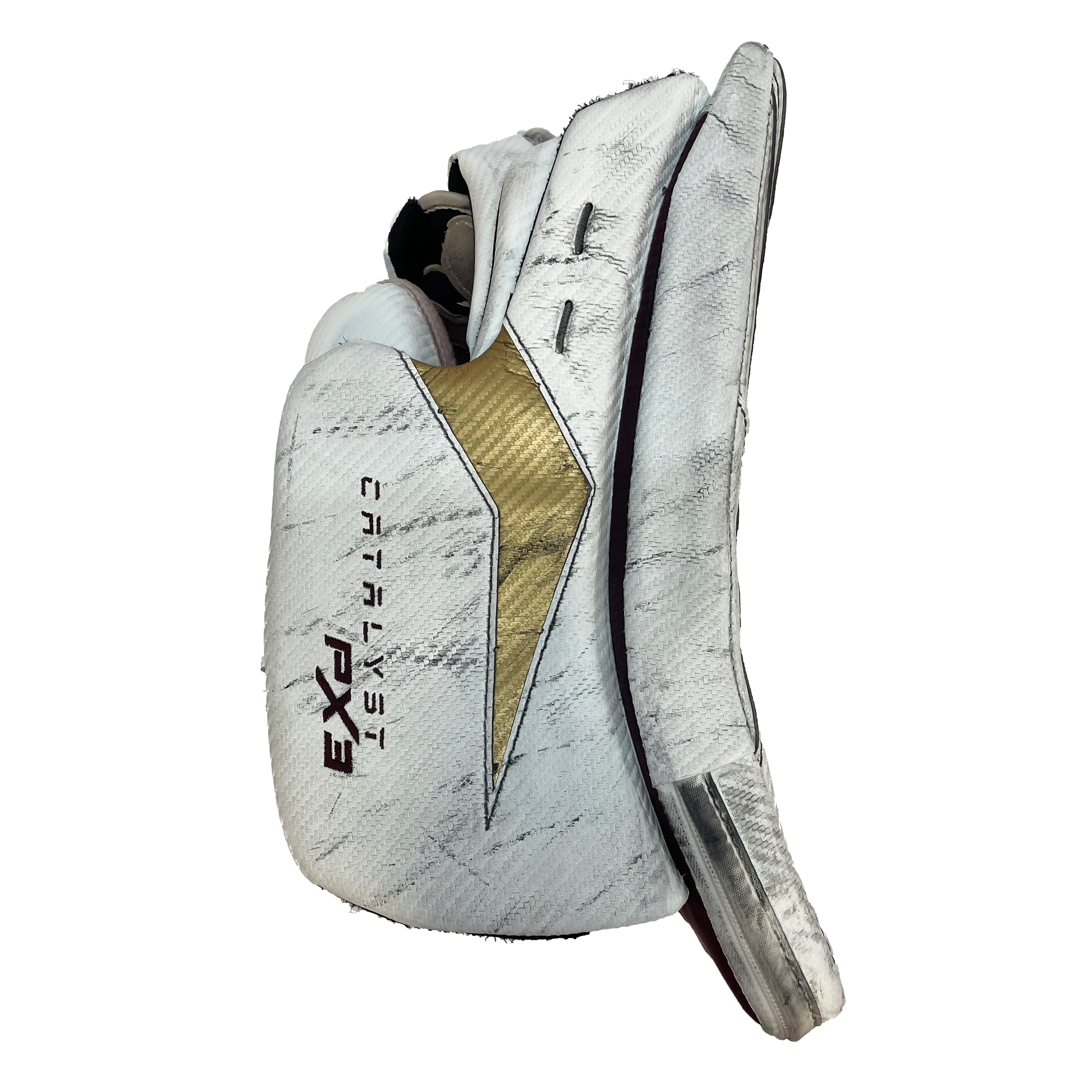 True Catalyst PX3 - Bloqueur de gardien de but Pro Stock d'occasion (blanc/marron/or)